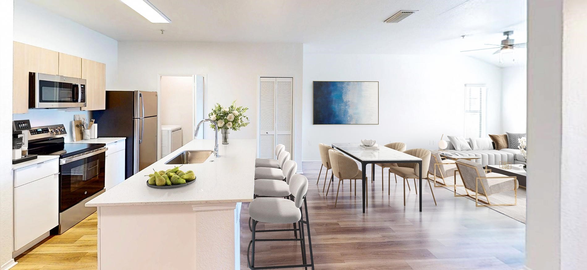 MacAlpine place staged kitchen