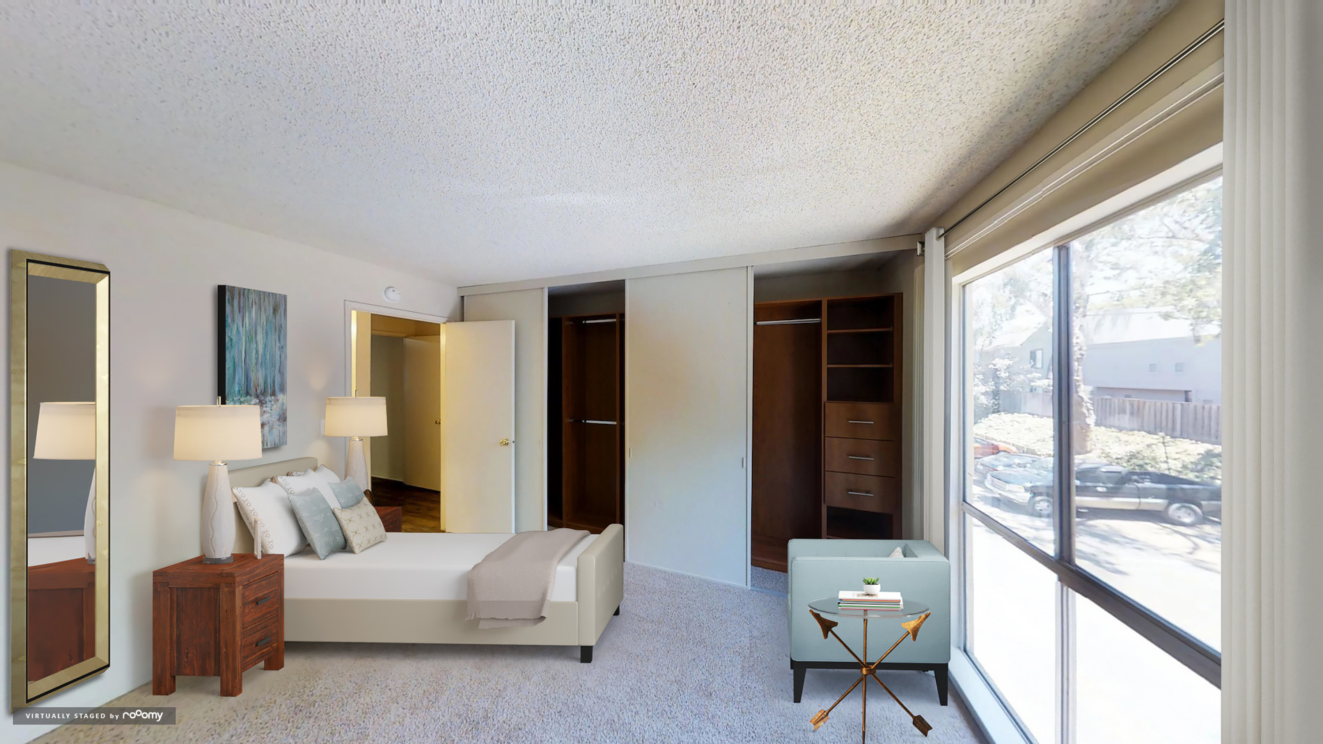 Marina Playa Bedroom Virtually Staged