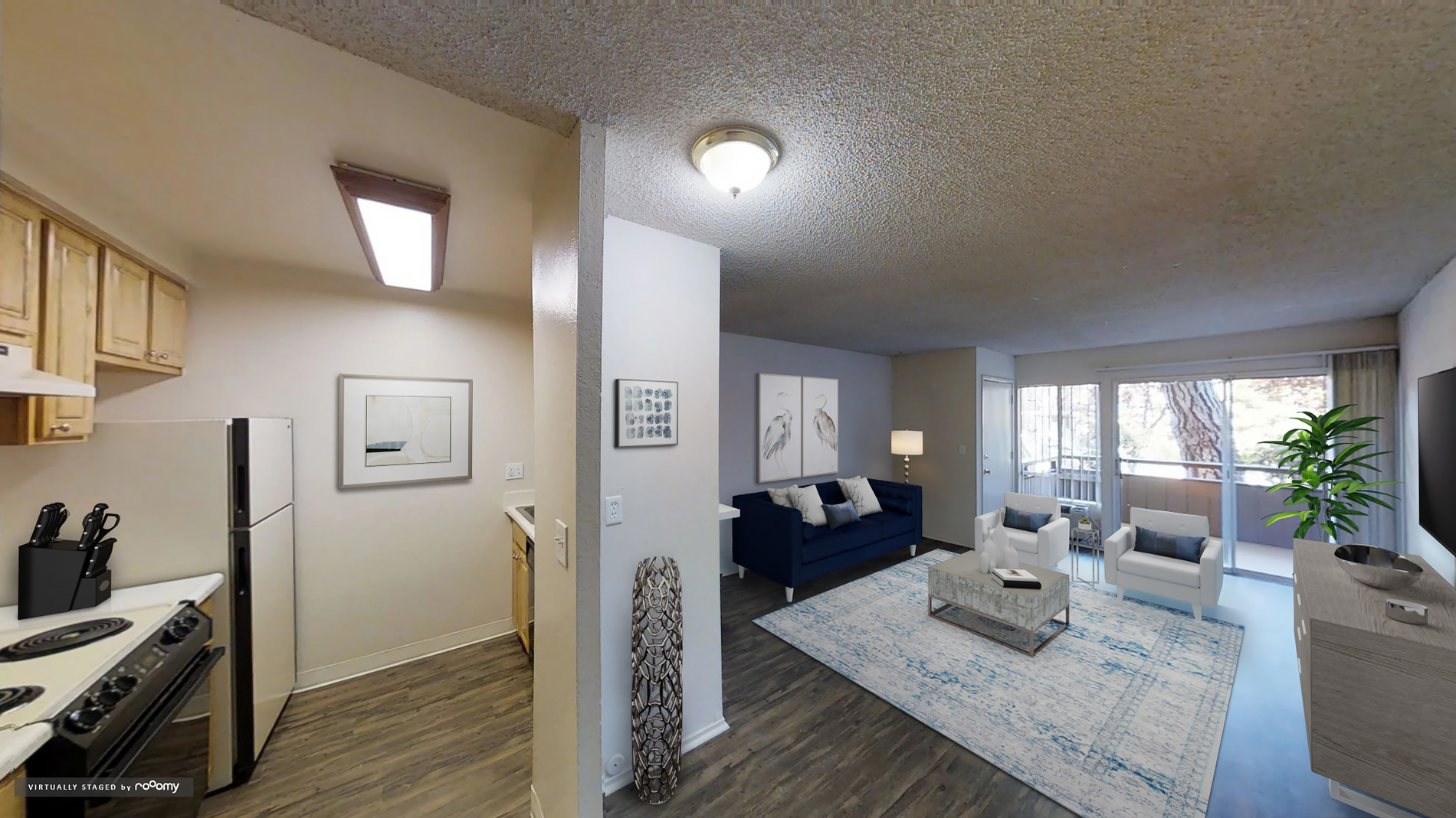 Marina Playa Living Room Virtually Staged