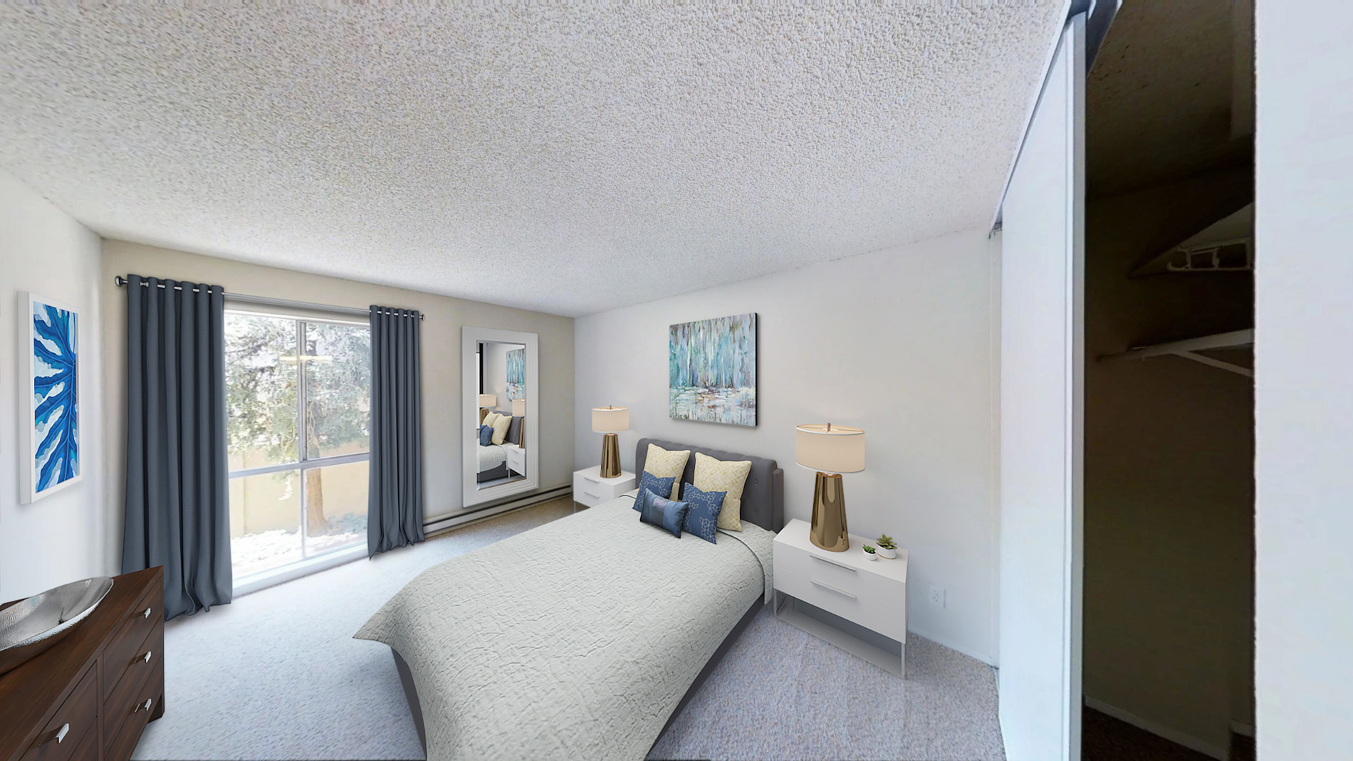 Marina Playa Bedroom Virtually Staged