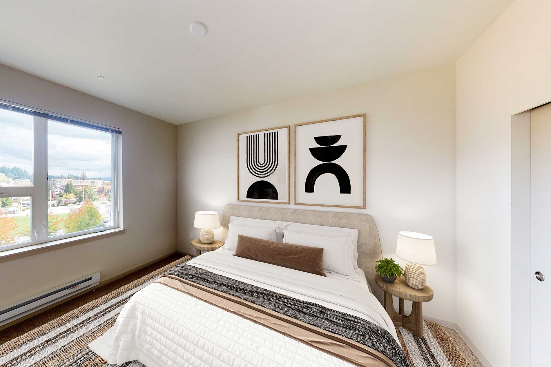 Milehouse apartment bedroom