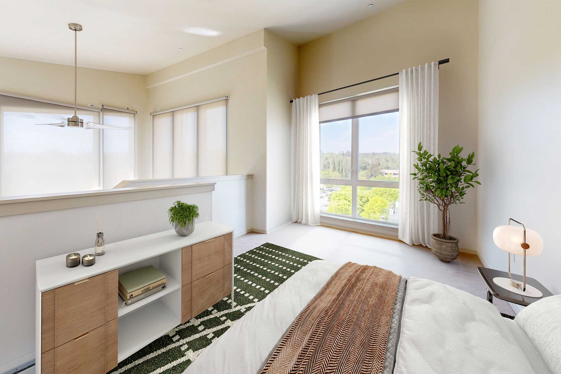 Milehouse apartment bedroom