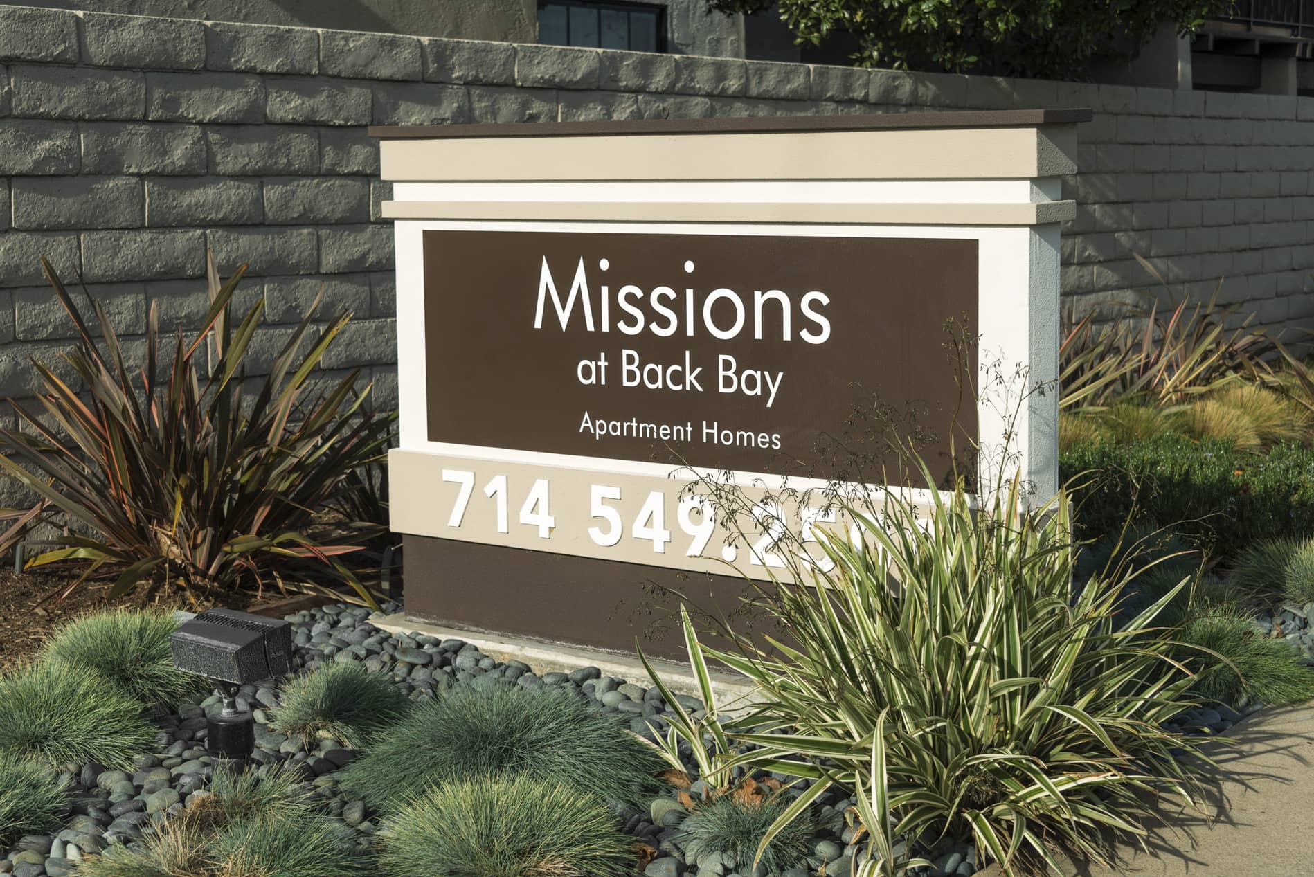Missions at Back Bay Sign
