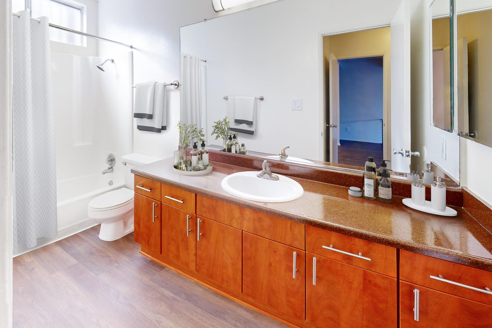 Missions at Back Bay staged bathroom