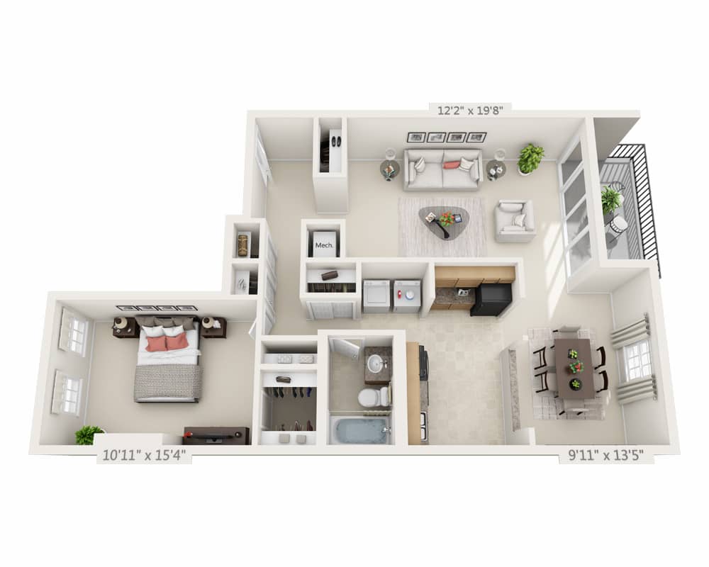 One Bedroom A1B