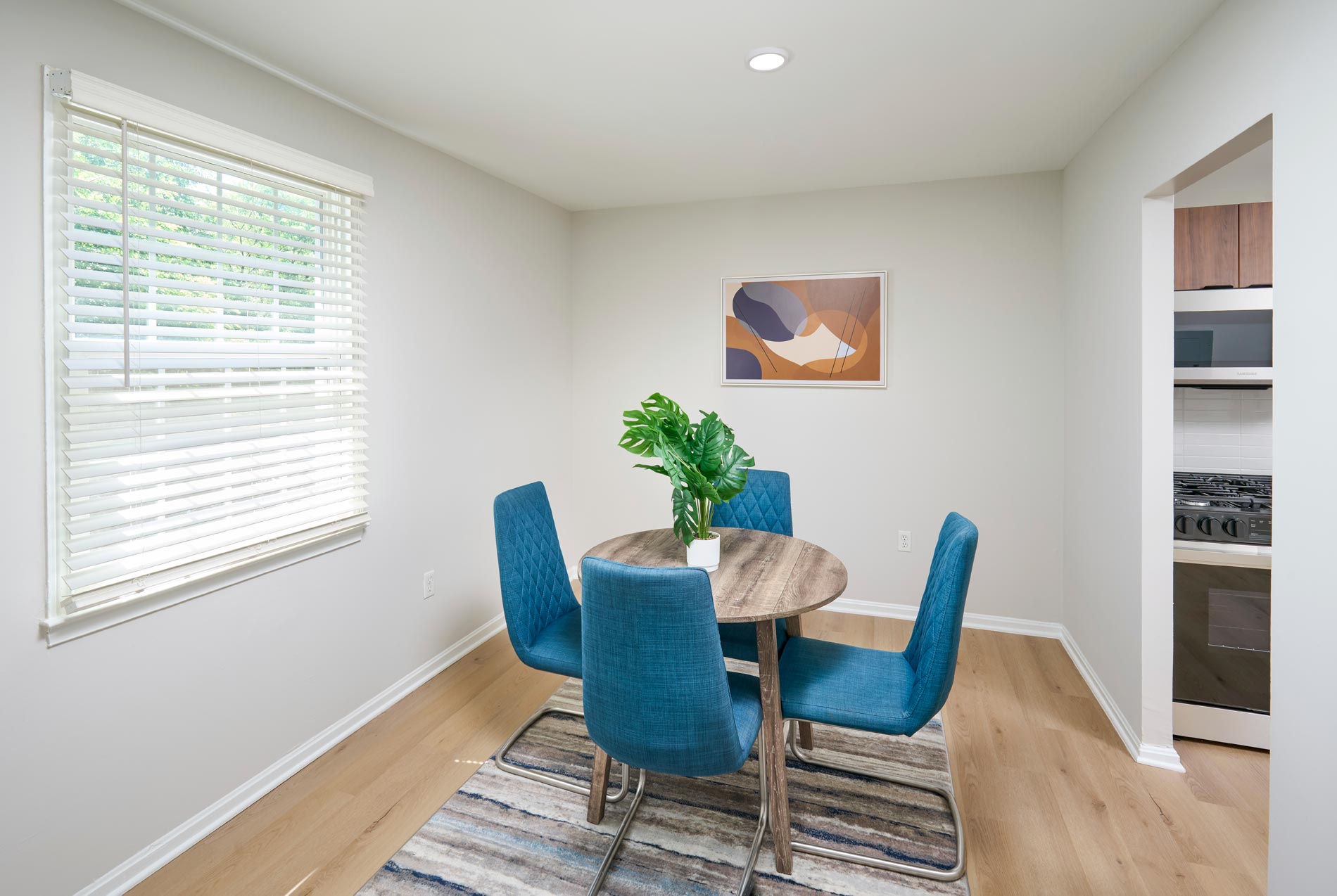 Newport Village staged dining room