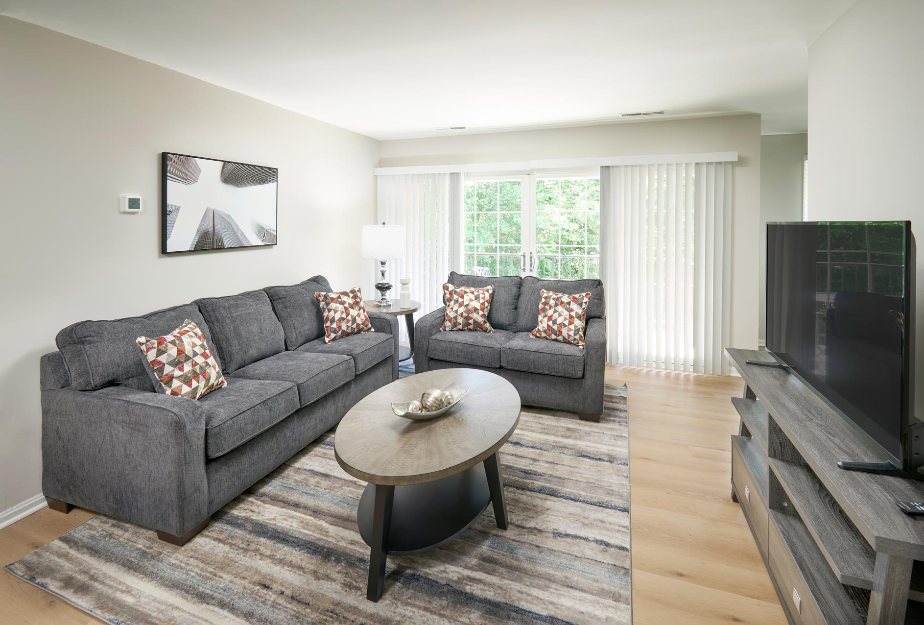 Newport Village staged living room