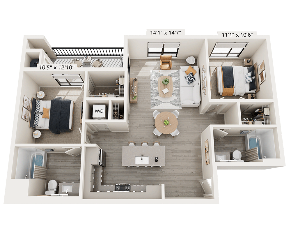 Two Bedroom B2A