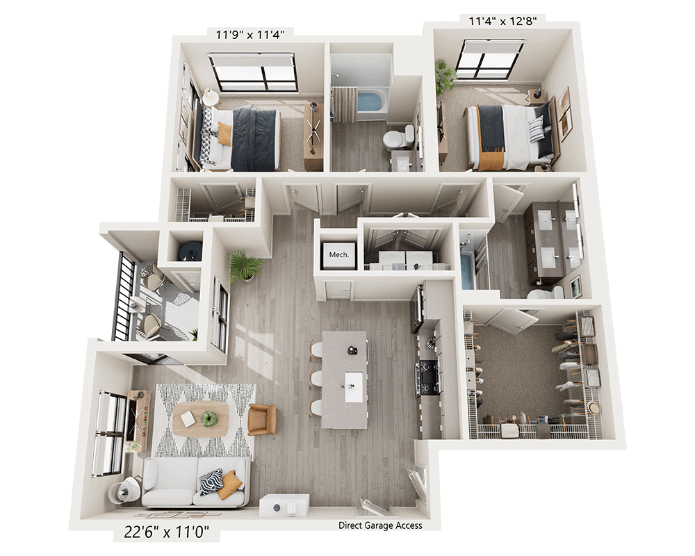 Two Bedroom B2E