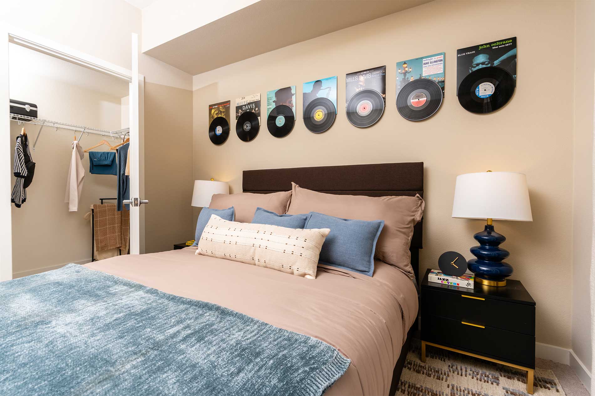 North Grove apartment bedroom in Riverside, CA