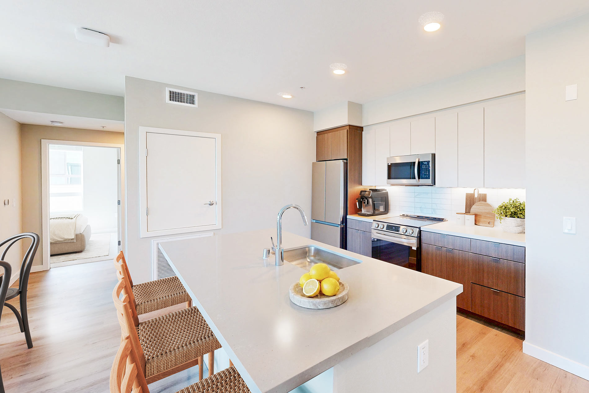 North Grove staged unit kitchen