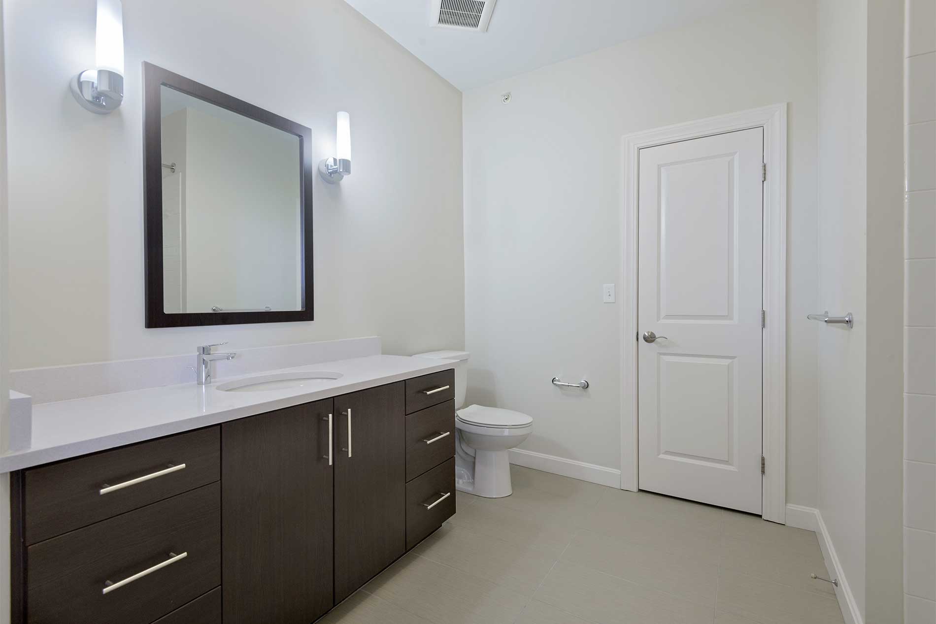 One Upland apartment bathroom