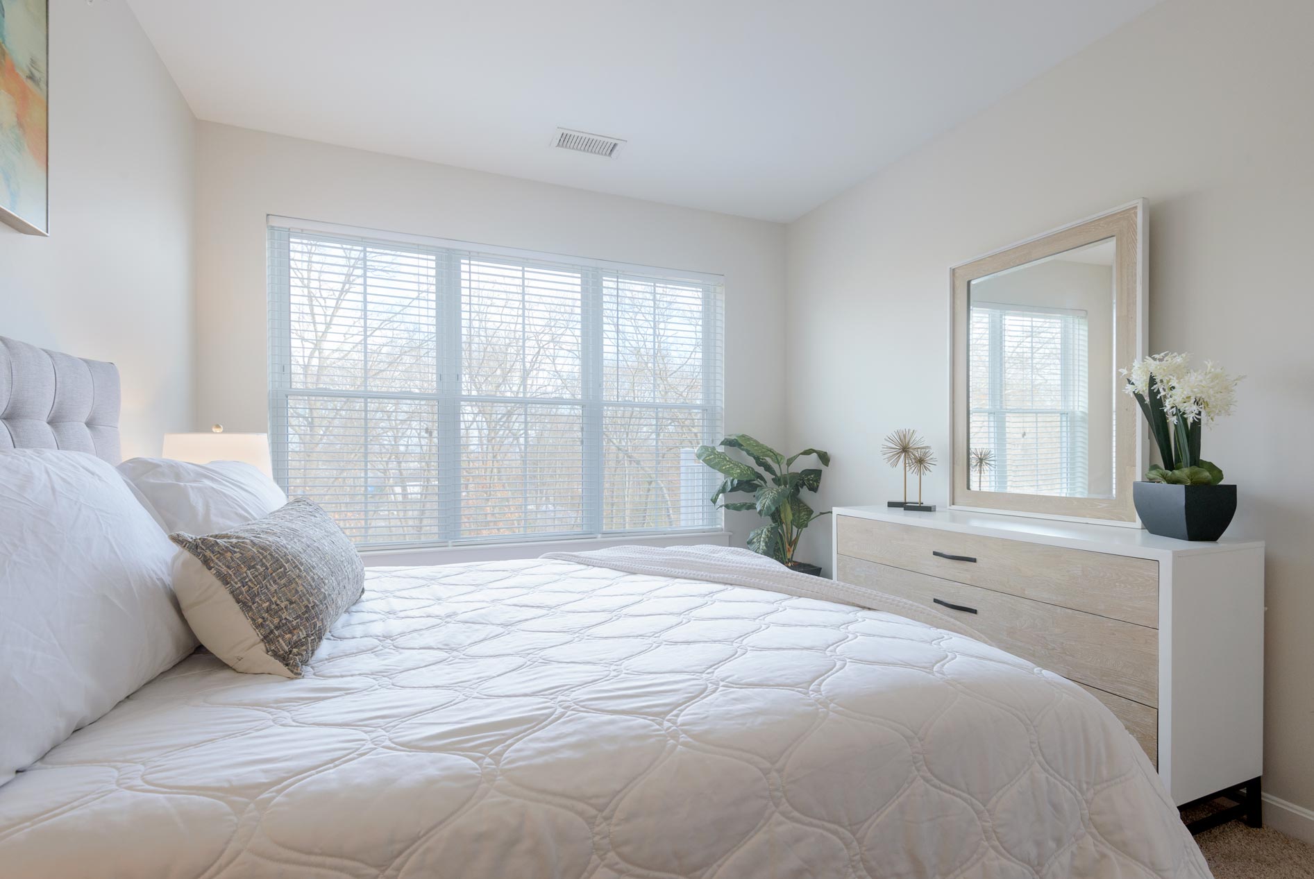 One Upland staged bedroom