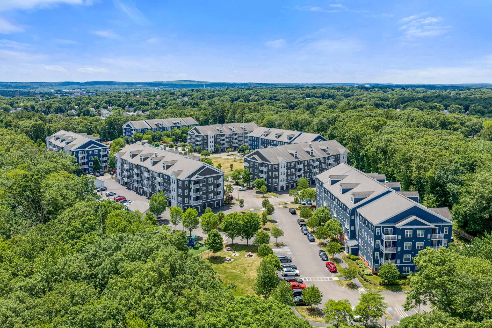 One Upland aerial building exterior