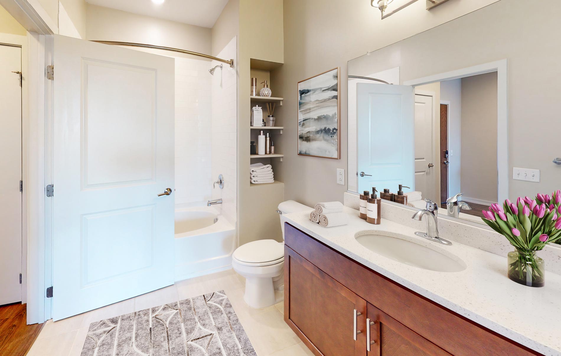 Park Square staged bathroom