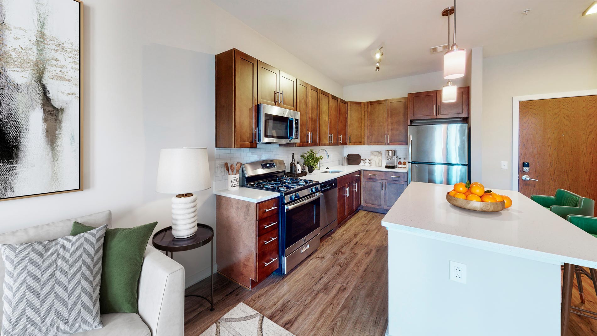 Park Square staged kitchen
