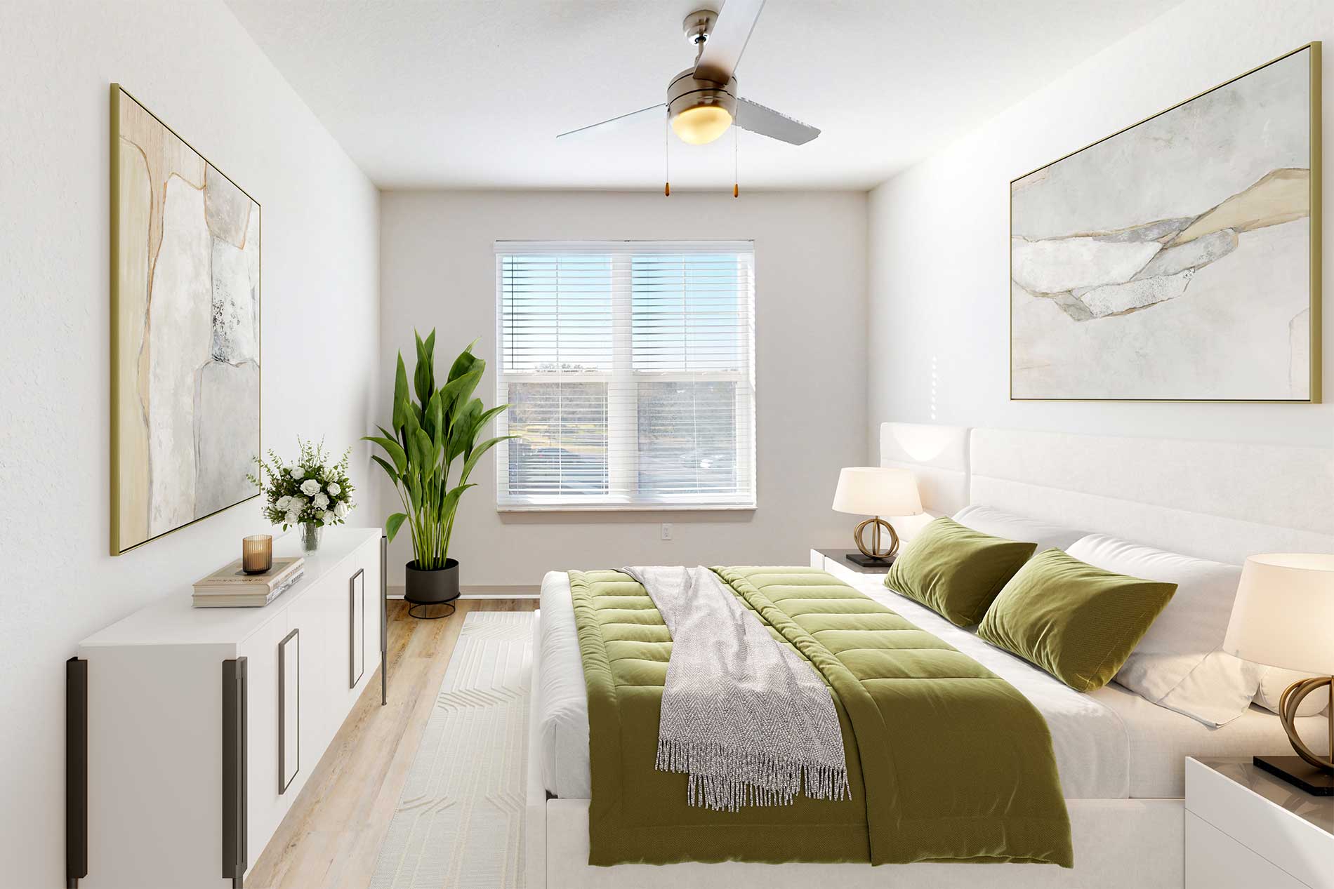 Peridot Palms apartment bedroom