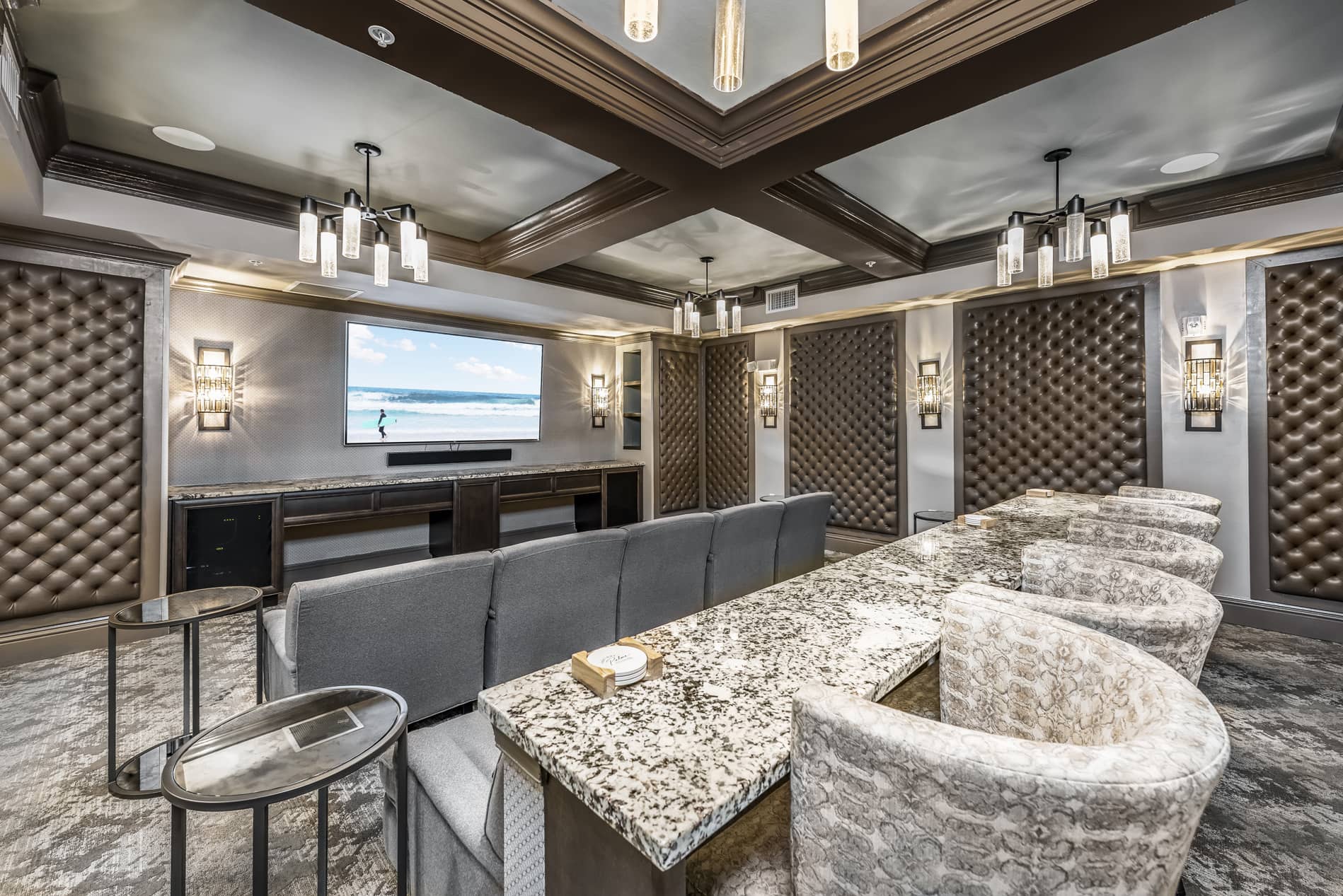 Peridot Palms Apartments Movie Room
