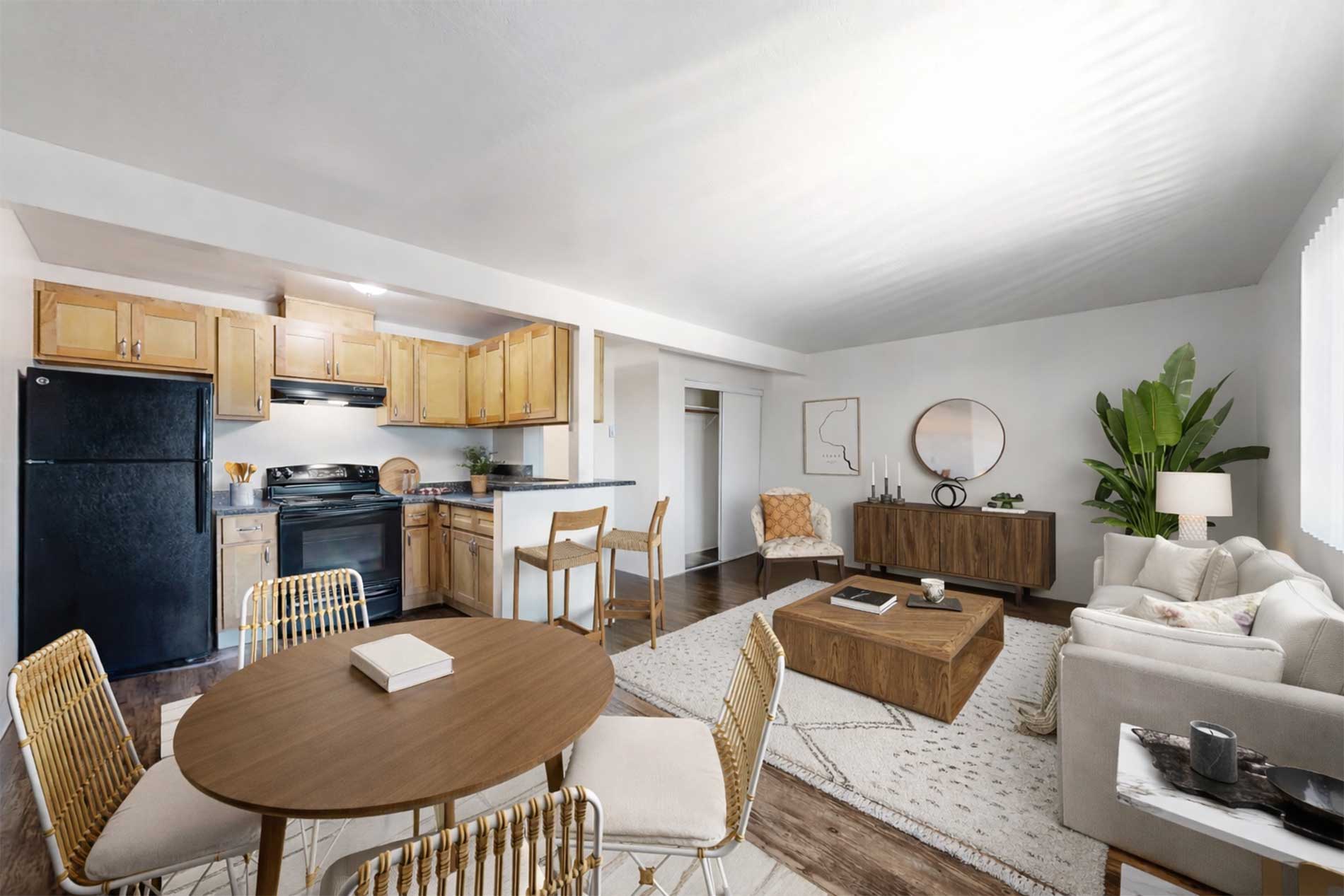 Pointe at Westlake apartment living room