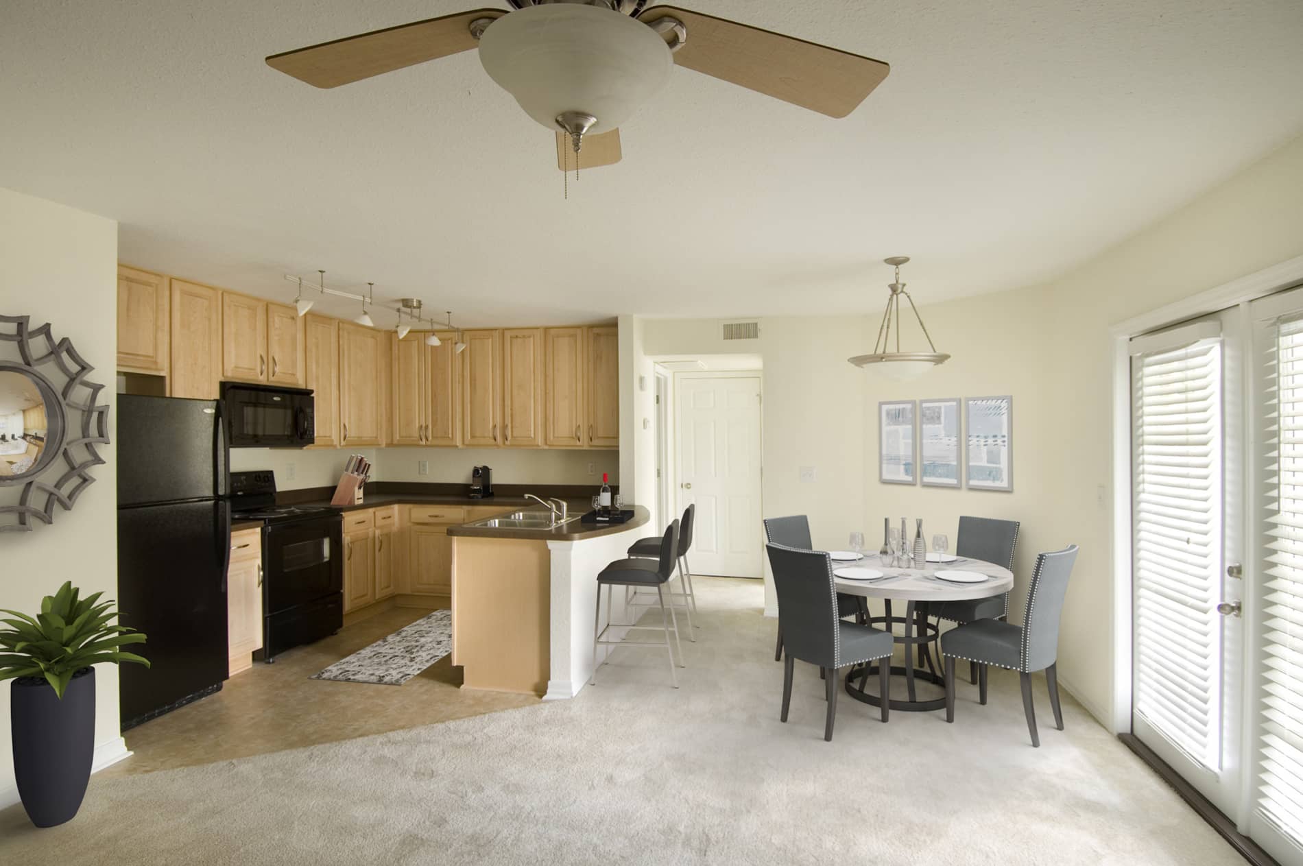 Polo Park apartment virtually staged by Rooomy