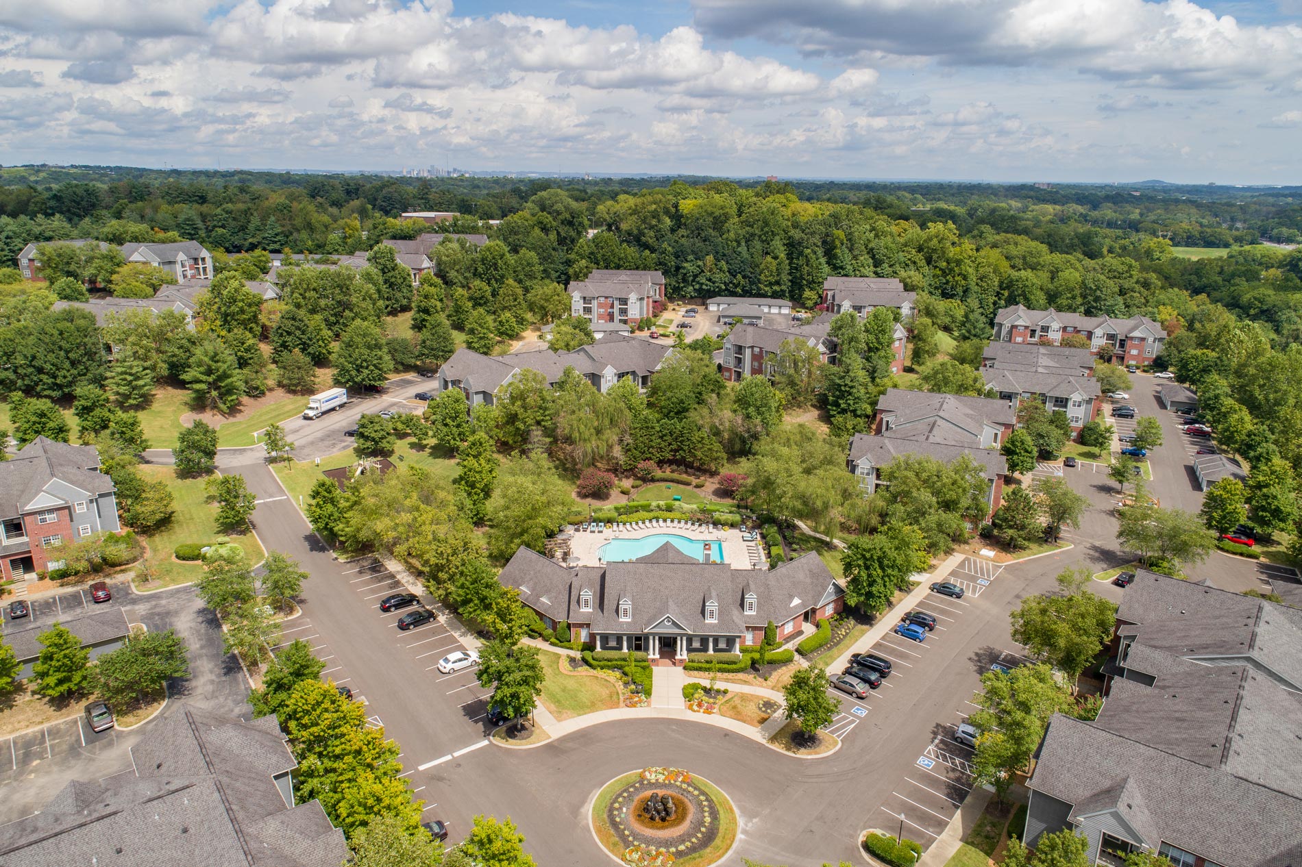 Preserve at Brentwood drone photo of community