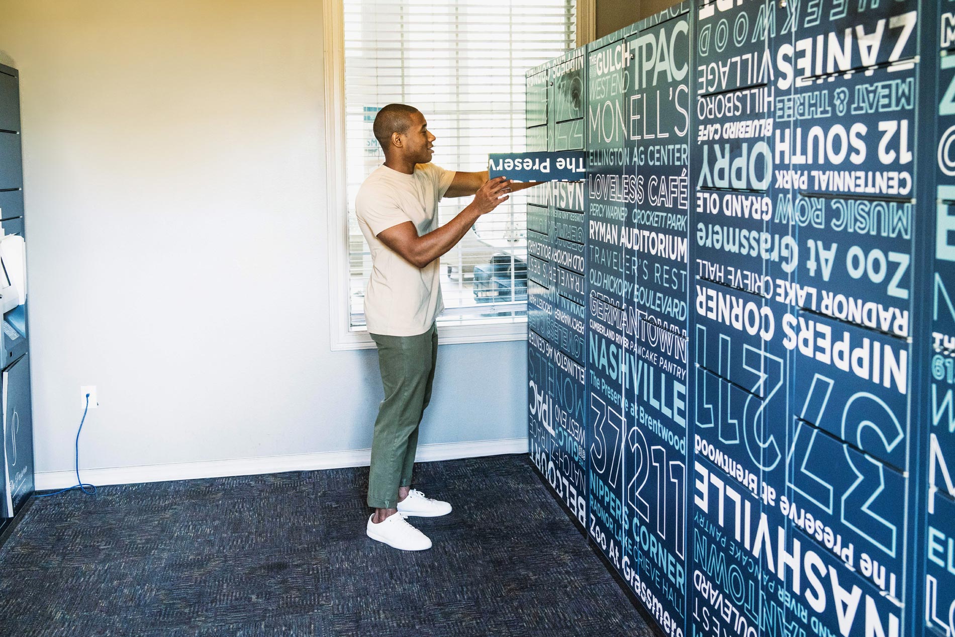 Preserve at Brentwood man in mail room