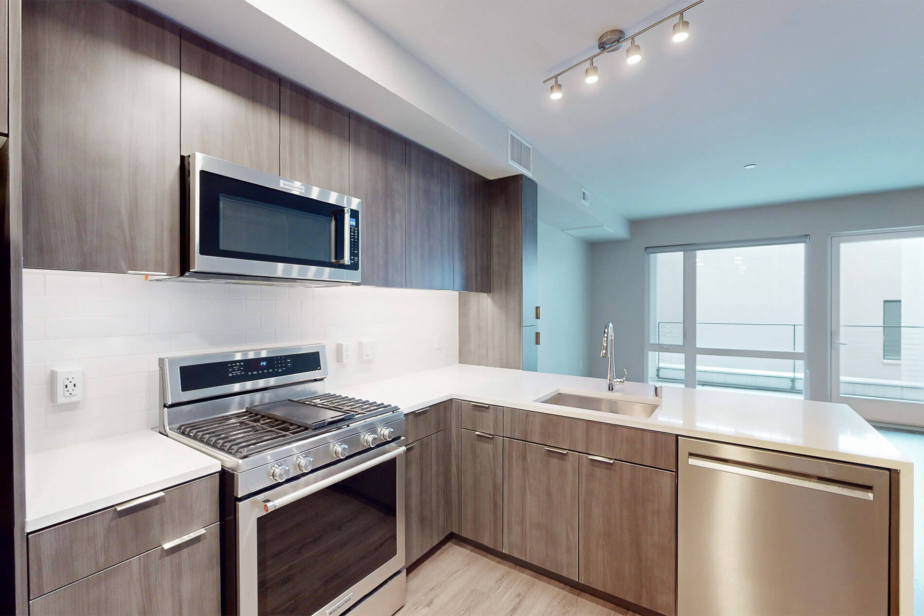 Residences at Lake Merritt apartment kitchen