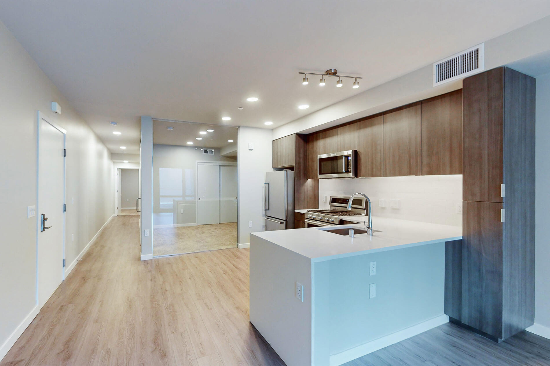 Residences at Lake Merritt apartment kitchen