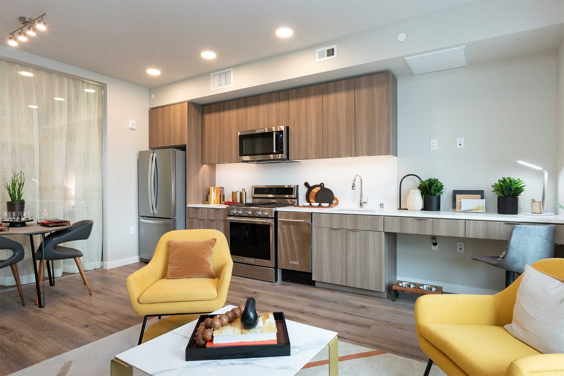 Residences at Lake Merritt apartment kitchen