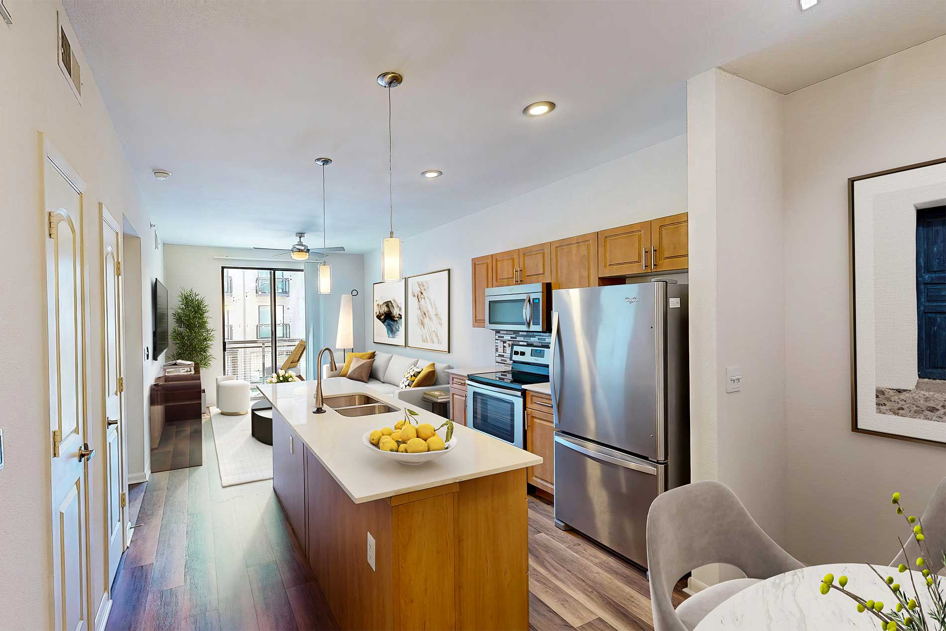 Residences at the Domain apartment kitchen