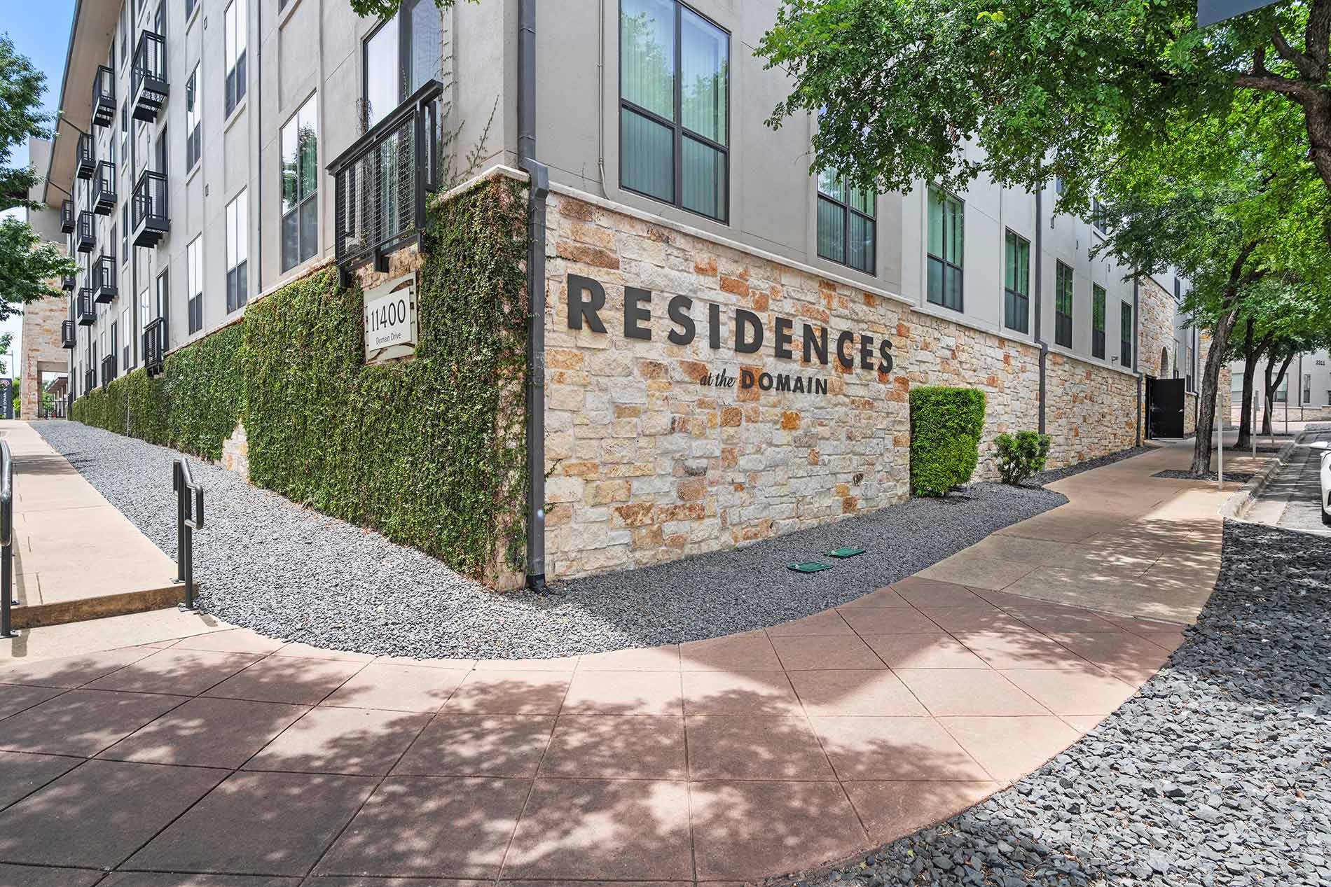 Residences at the Domain building exterior