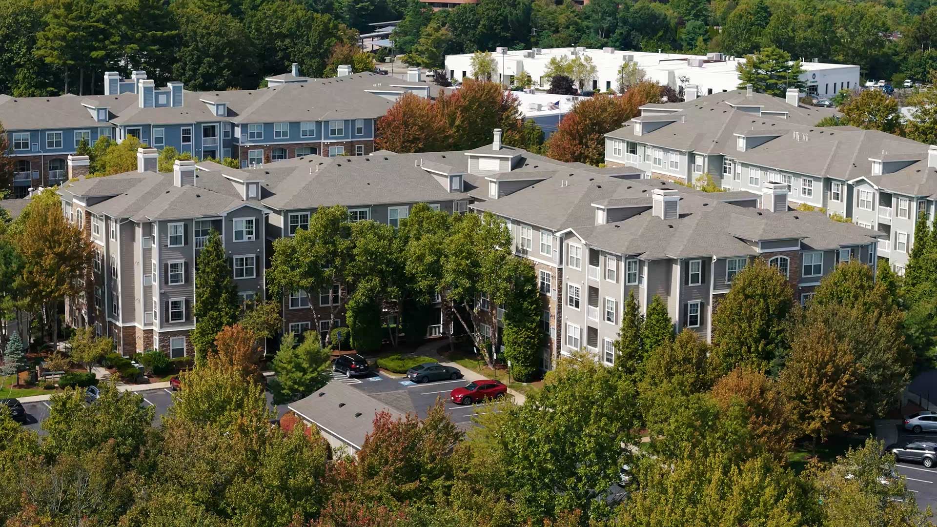 Ridge At Blue Hills drone building exterior