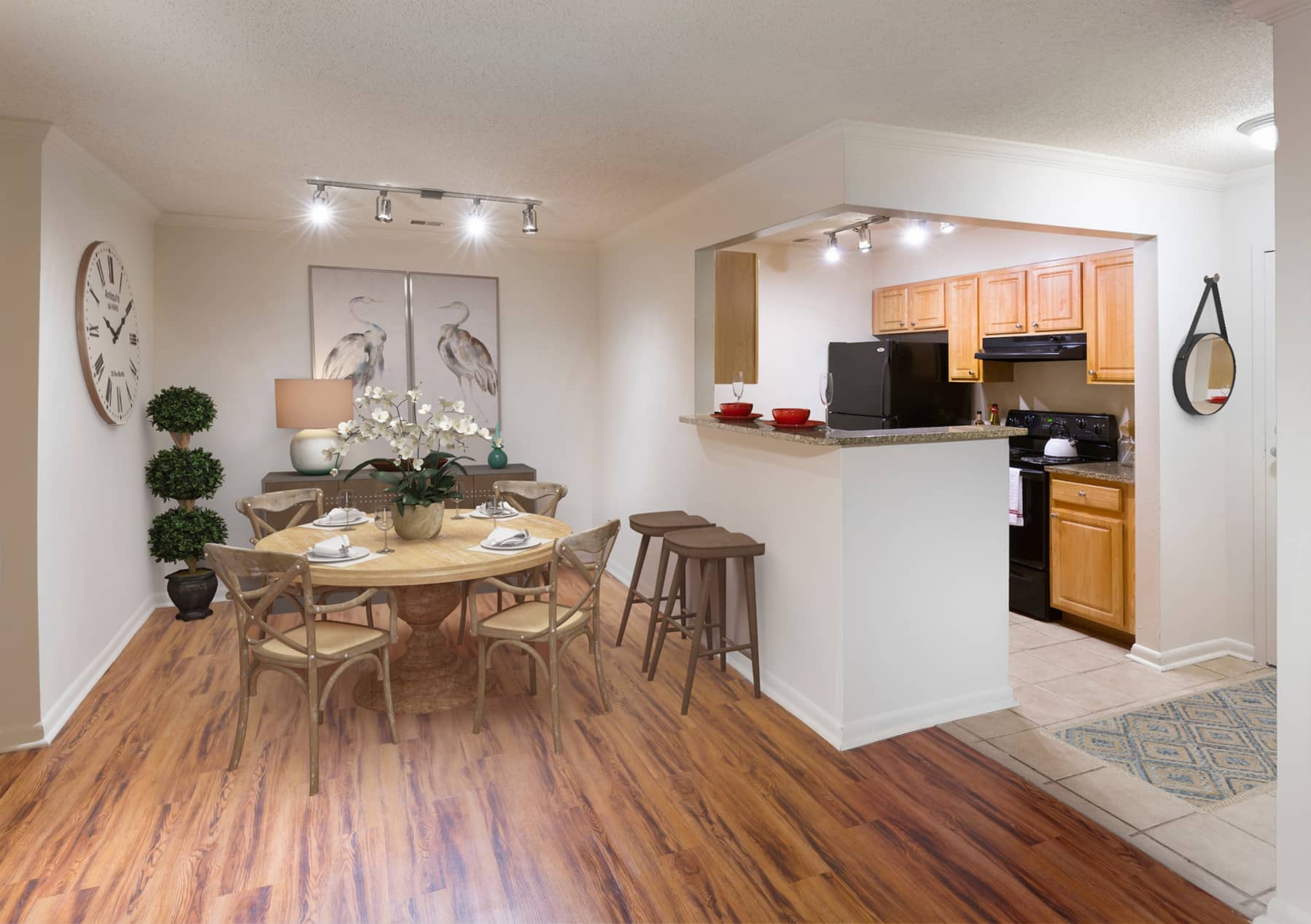 Ridgewood apartment virtually staged by Rooomy