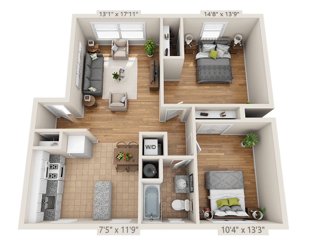 Two Bedroom B1A