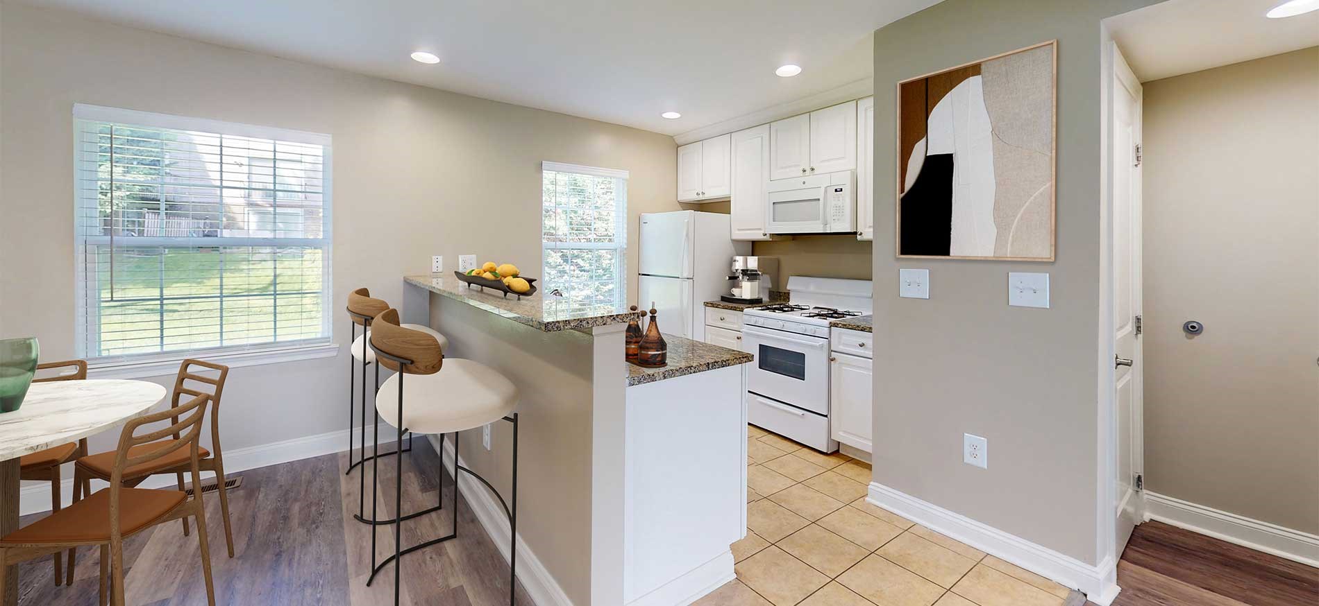 Rodgers Forge apartment kitchen