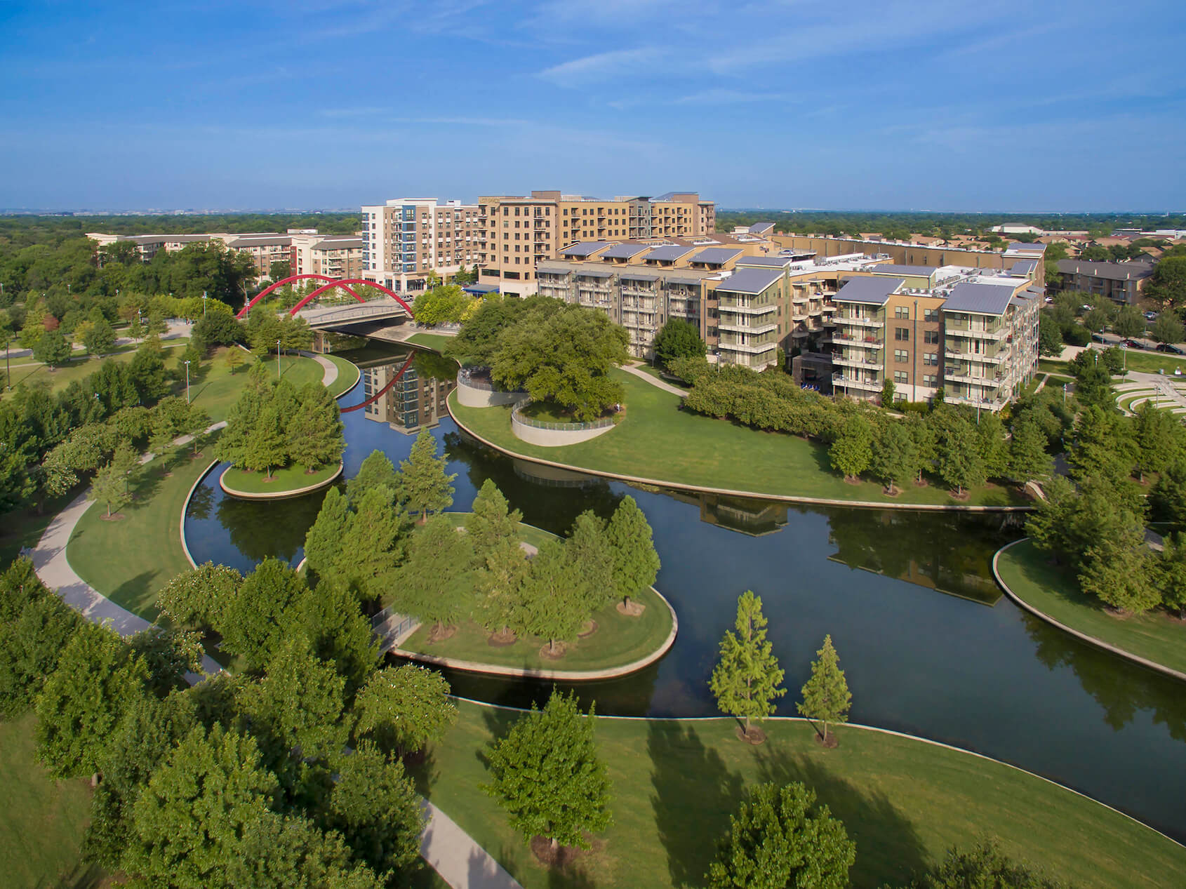 Vitruvian Park aerial view