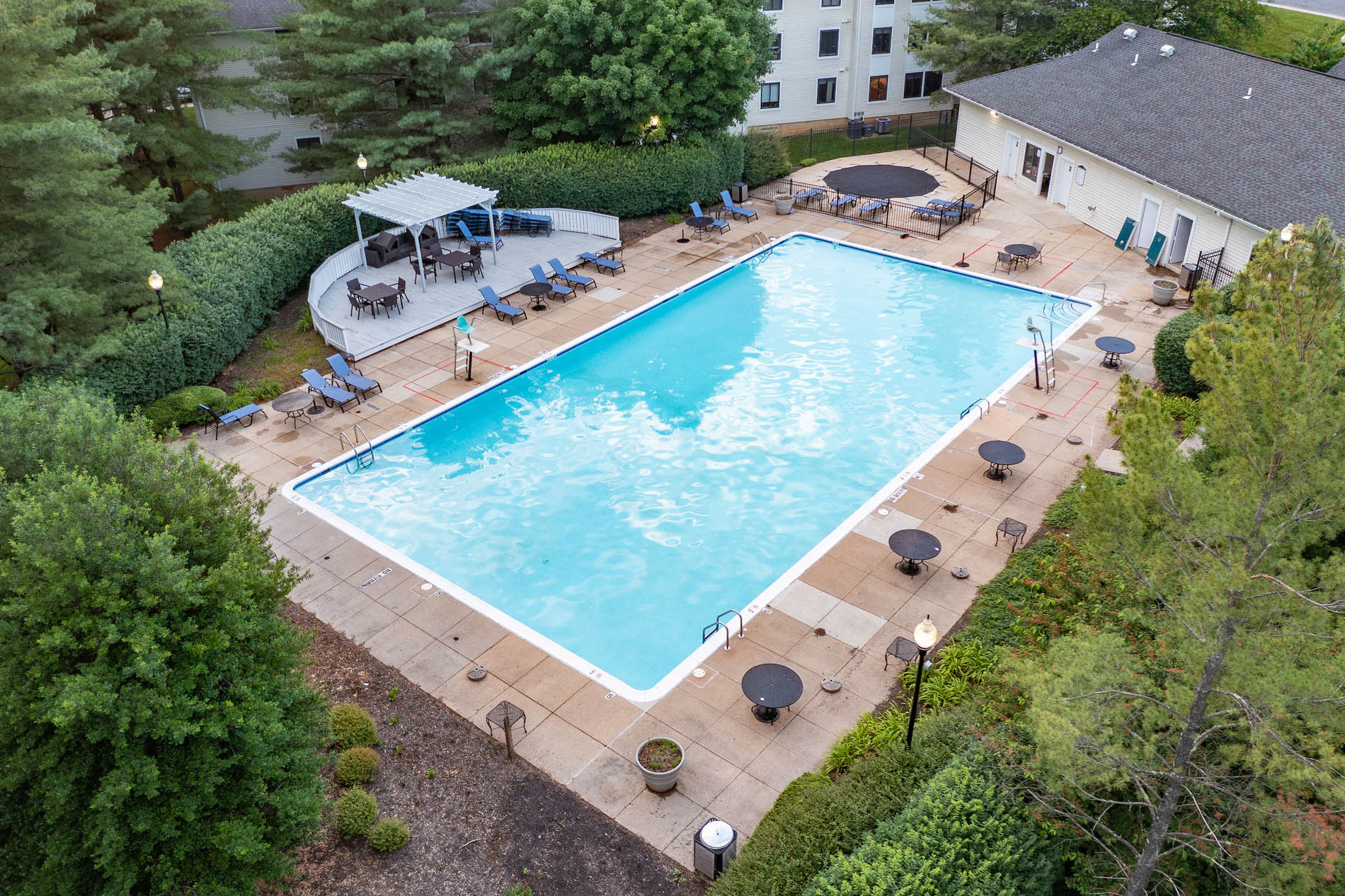 Seneca Place aerial pool