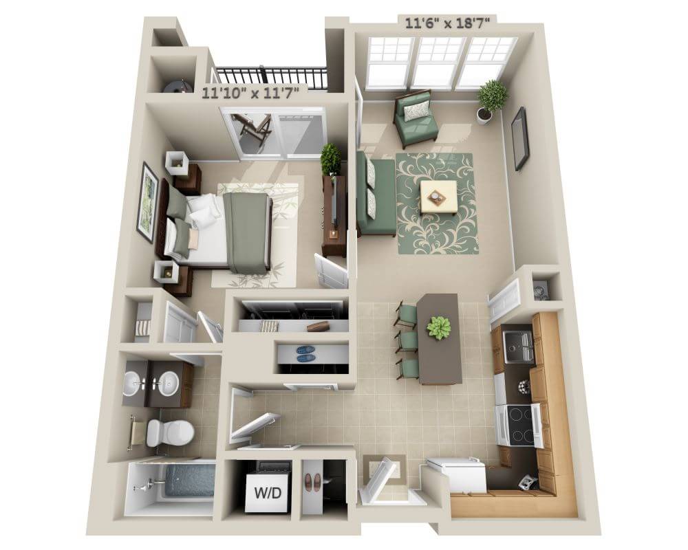 One Bedroom (A1B)