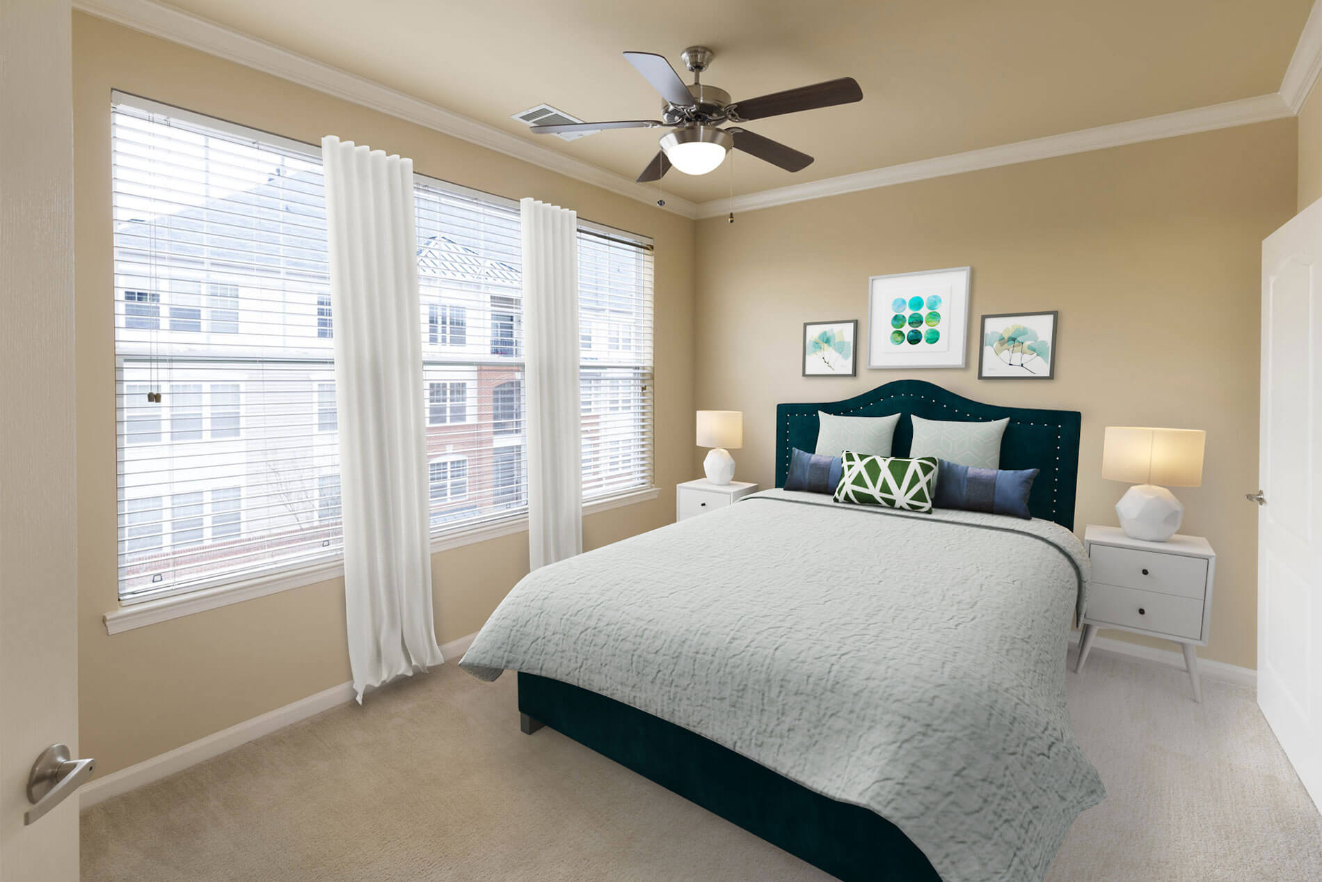 Signal Hill virtually staged bedroom