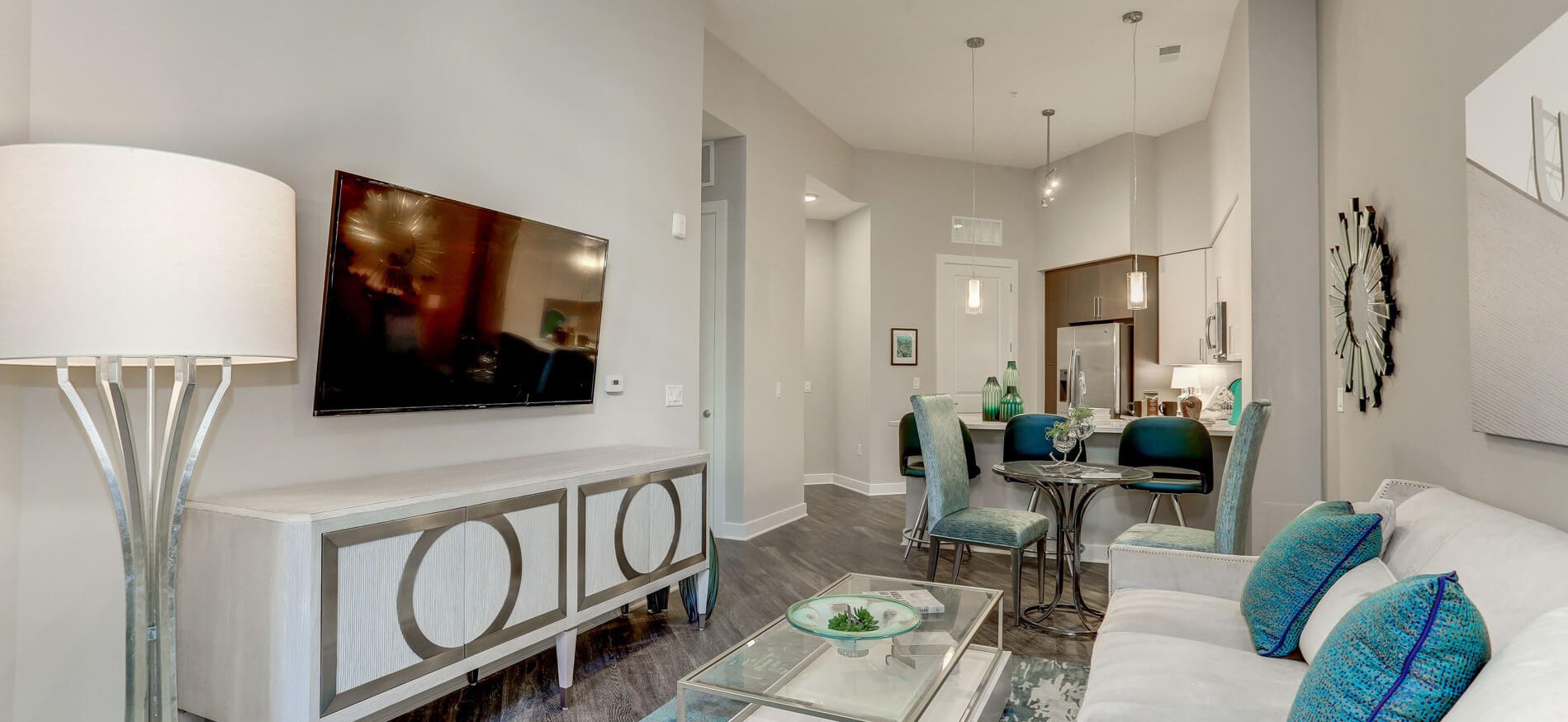 Station on Silver Living Room
