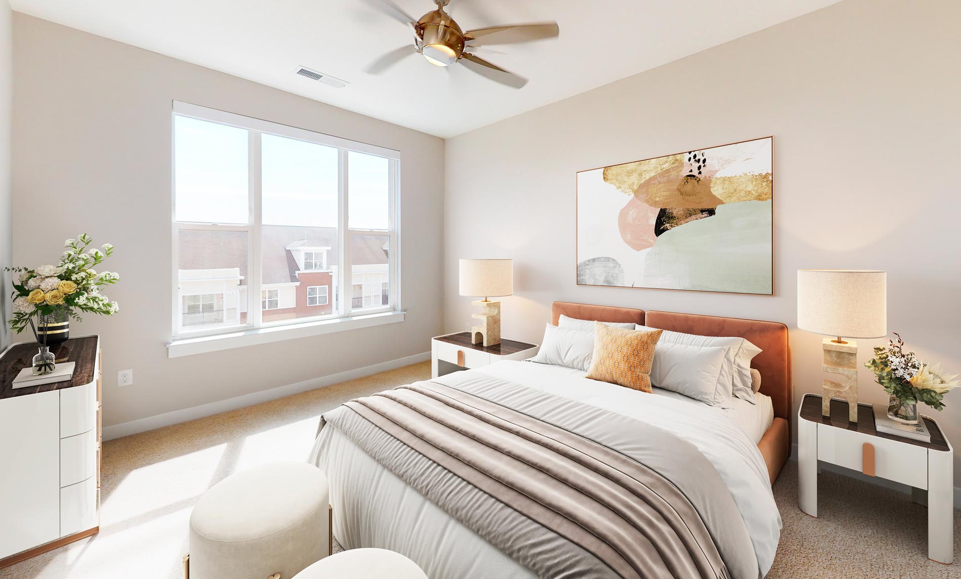 Station On Silver Staged bedroom