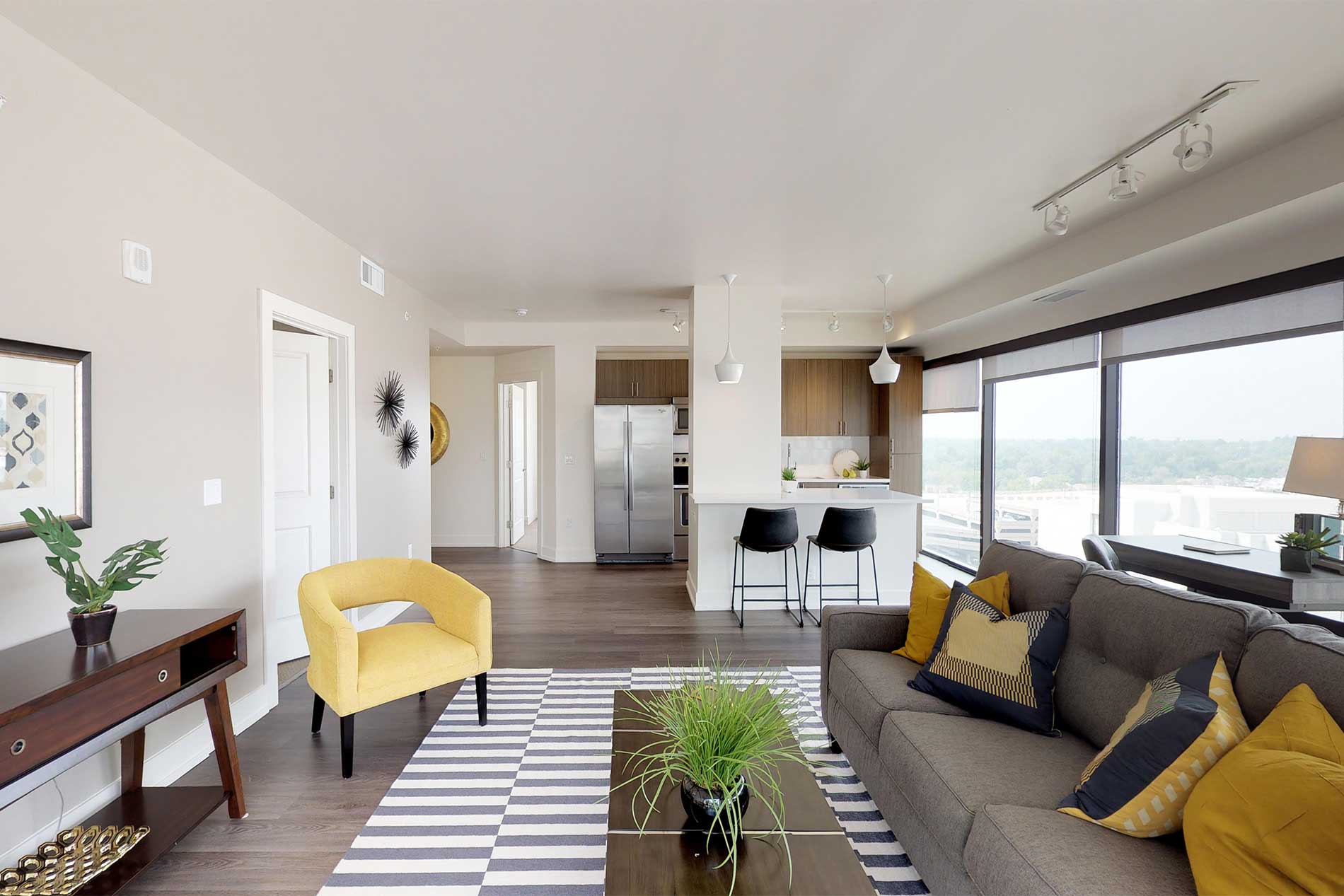 Steele Creek apartment living room
