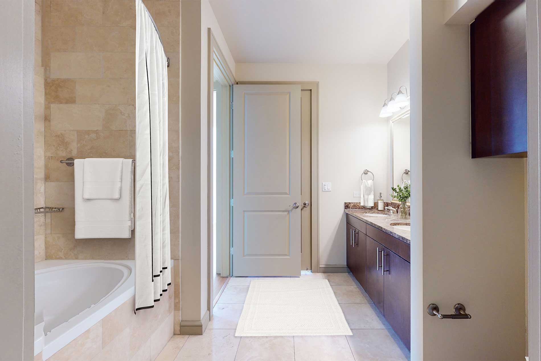 Strata apartment bathroom