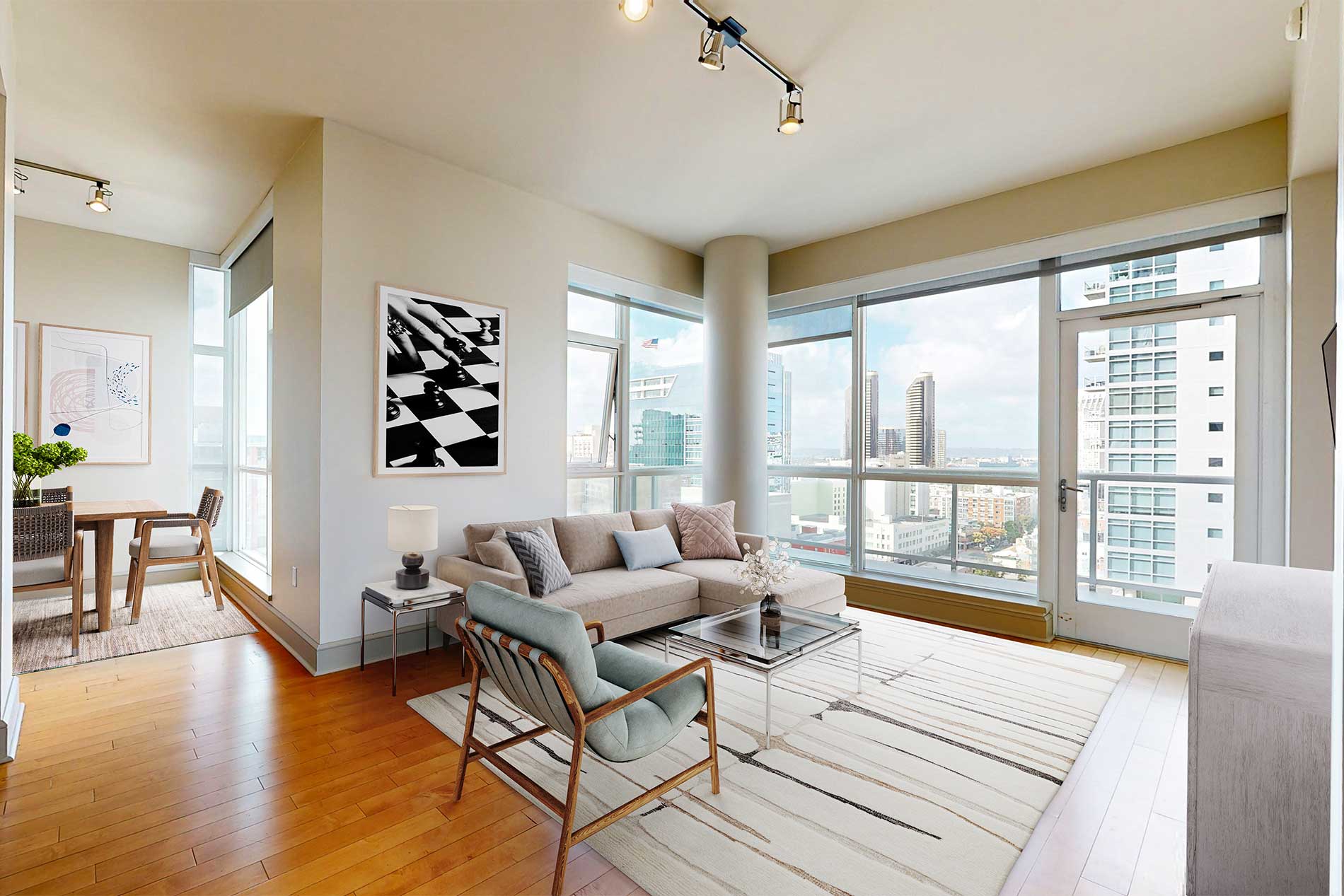 Strata apartment living room