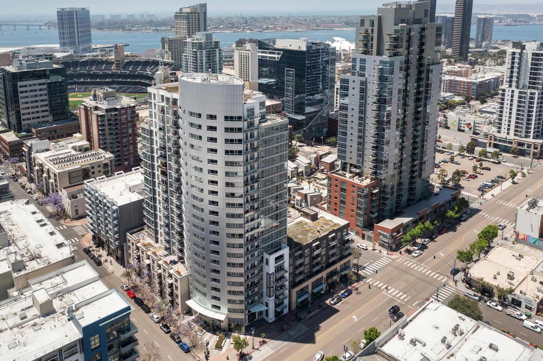 Strata drone building exterior