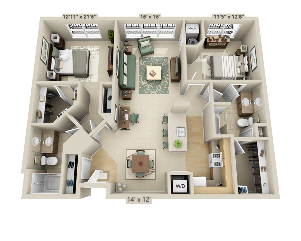 Two Bedroom B2E