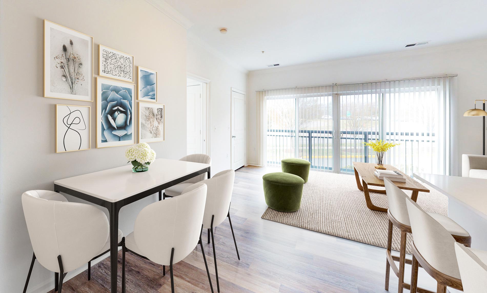 Sullivan Place staged dining room