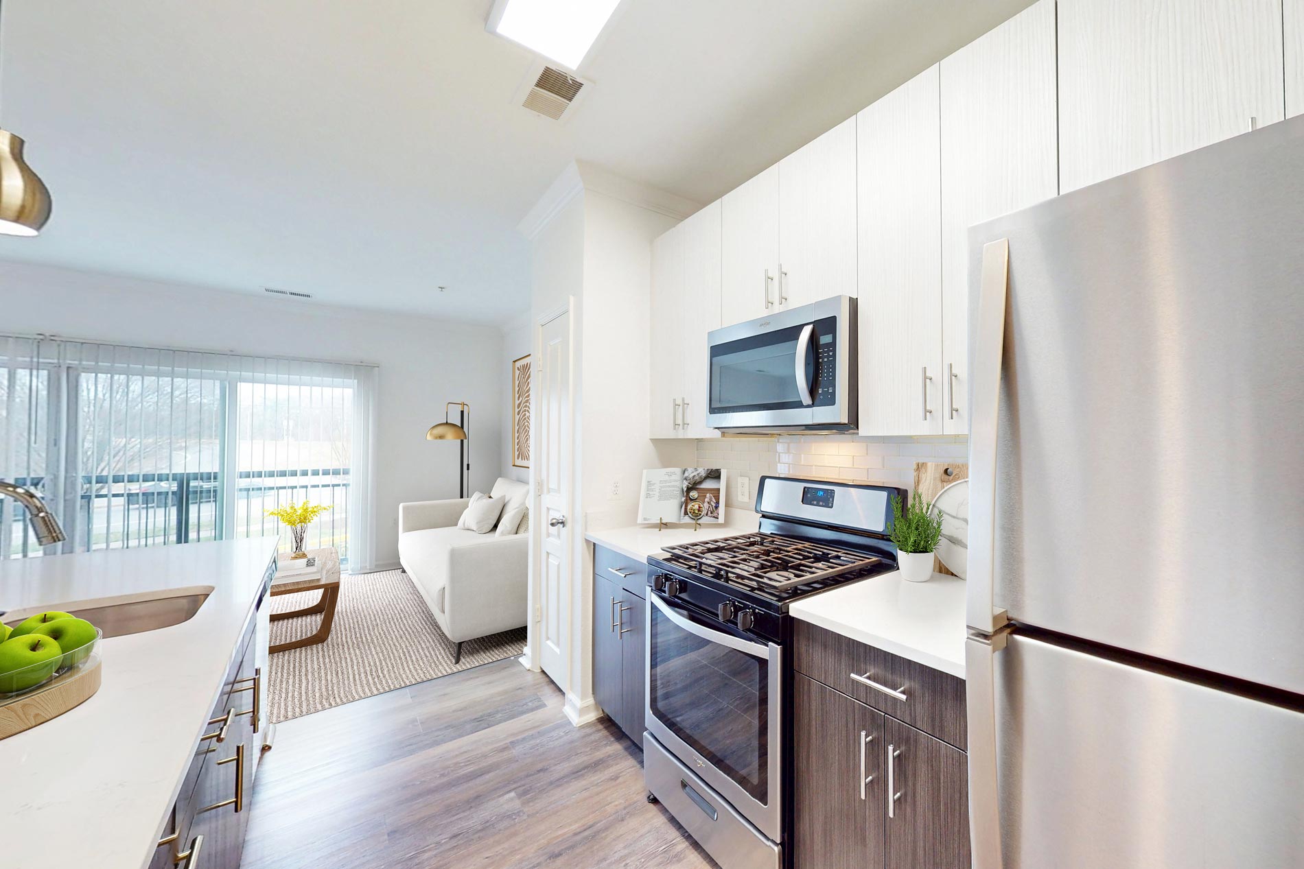 Sullivan Place staged kitchen