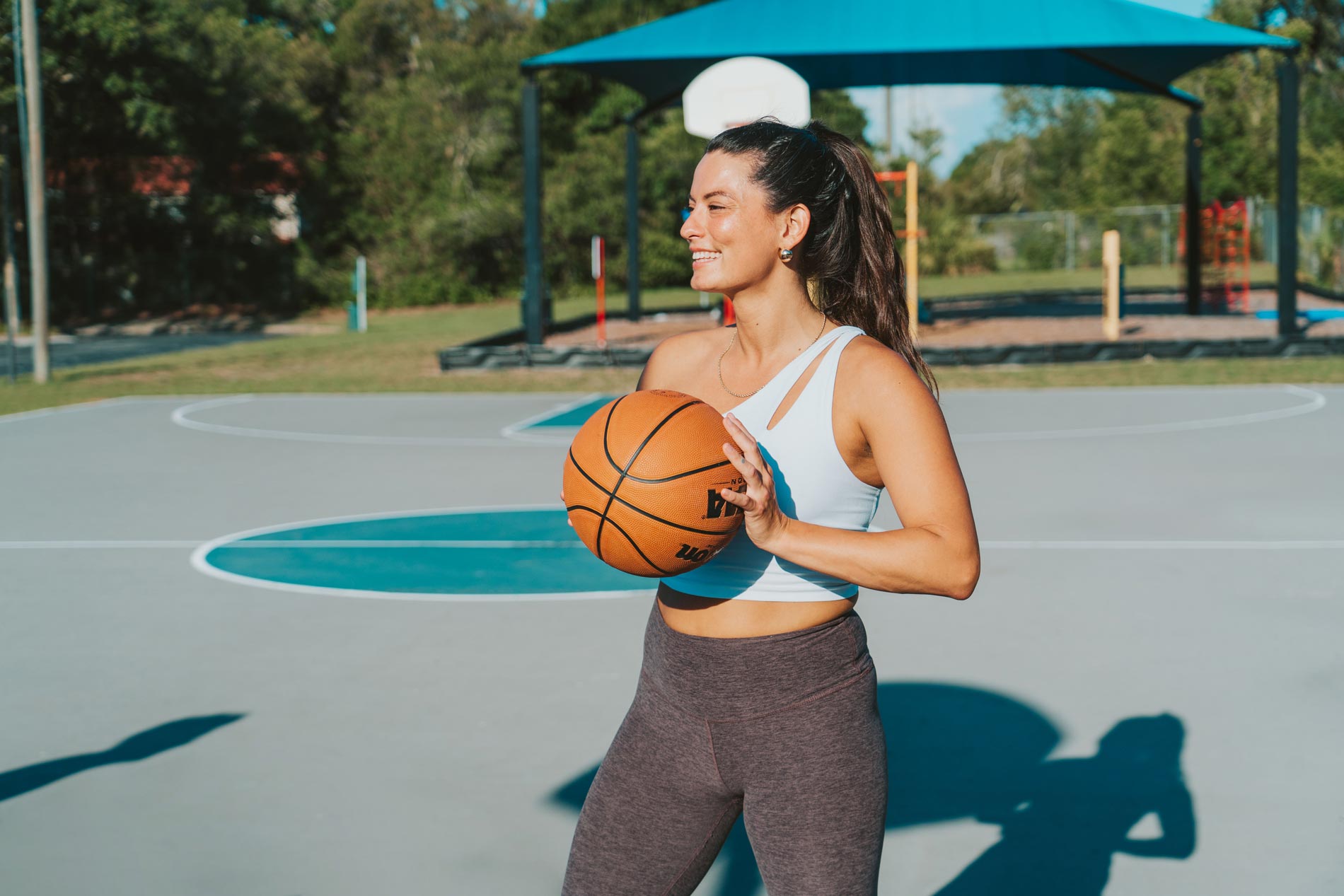 Summit West woman plays basketball