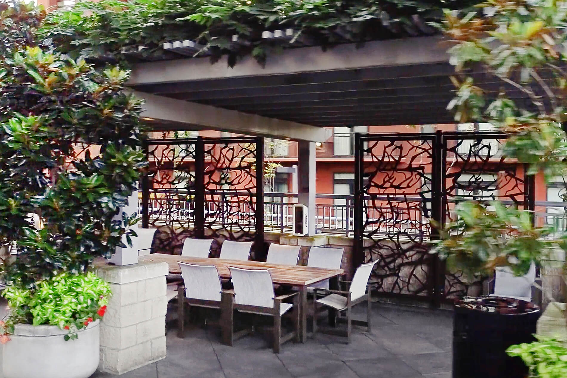 TEN20 outdoor terrace seating area - Bellevue, WA